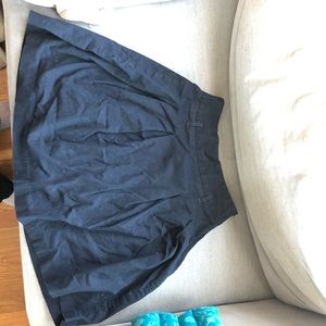 Pleated navy Zara Basics Mini skirt